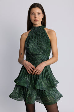 Idun Sparkle Dress - Green