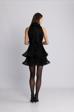 Idun Sparkle Dress - Black