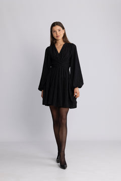 Hedvig Mini Dress - Black Silver