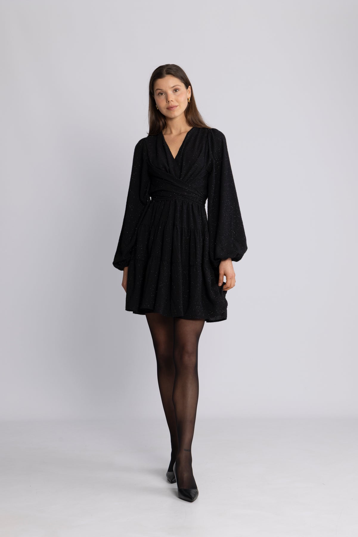 Hedvig Mini Dress - Black Silver