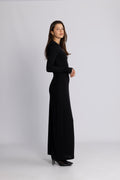 Alva Maxi Glitter Dress - Black
