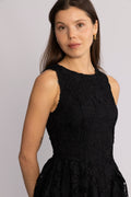 Milly Lace Mini Dress - Black