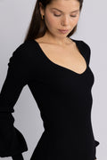 Janet Knit Dress - Black