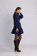 Liv Cord Solid B Dress - Blue