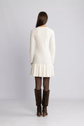 Gerda Crochet Mini Dress - Creme