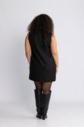 Bolette Boucle Sequins Dress - Black