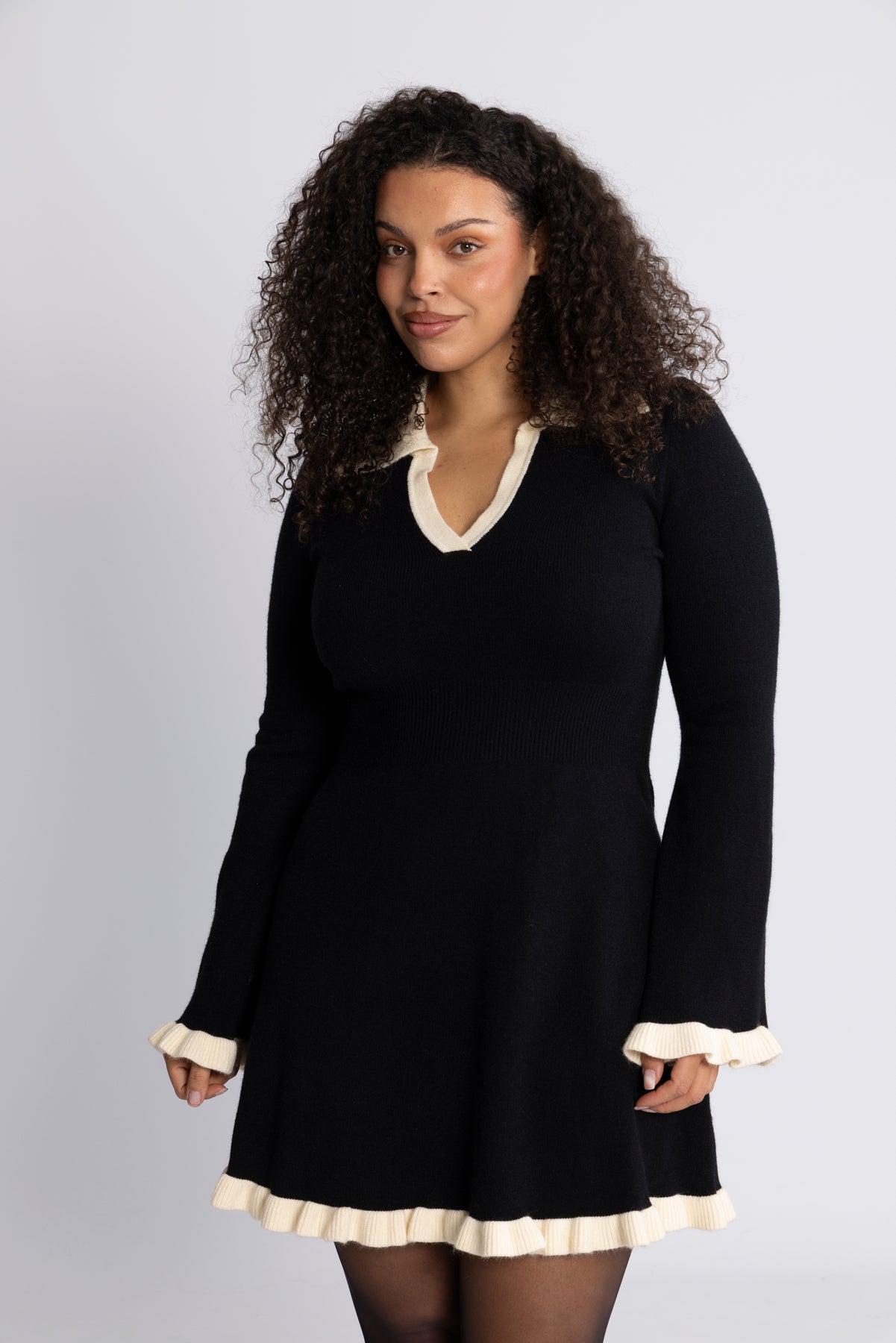 Marie Knitted Dress - Black