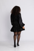 Mandy Organza Mini Dress - Black