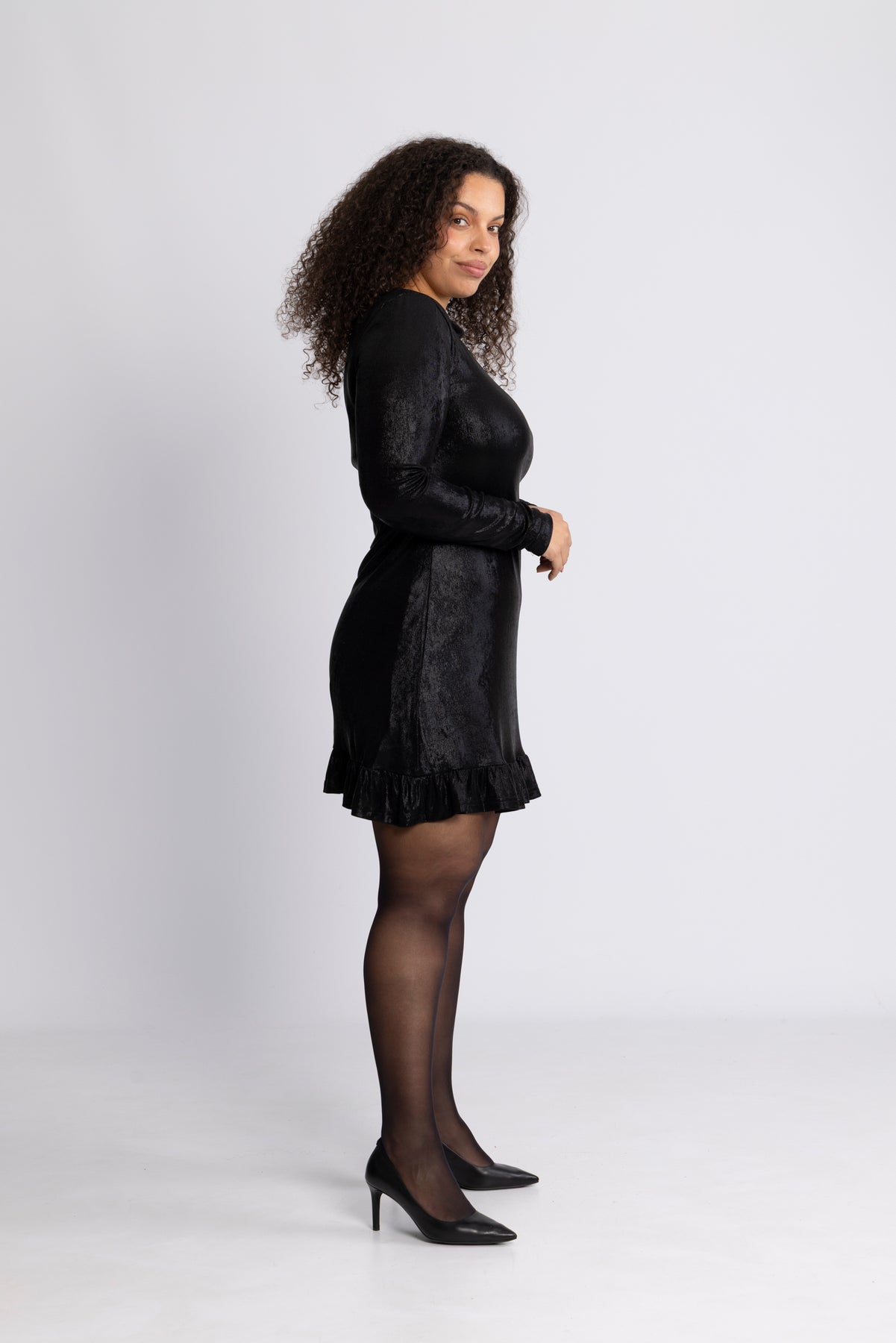 Signe Bodycon Mini Dress - Black