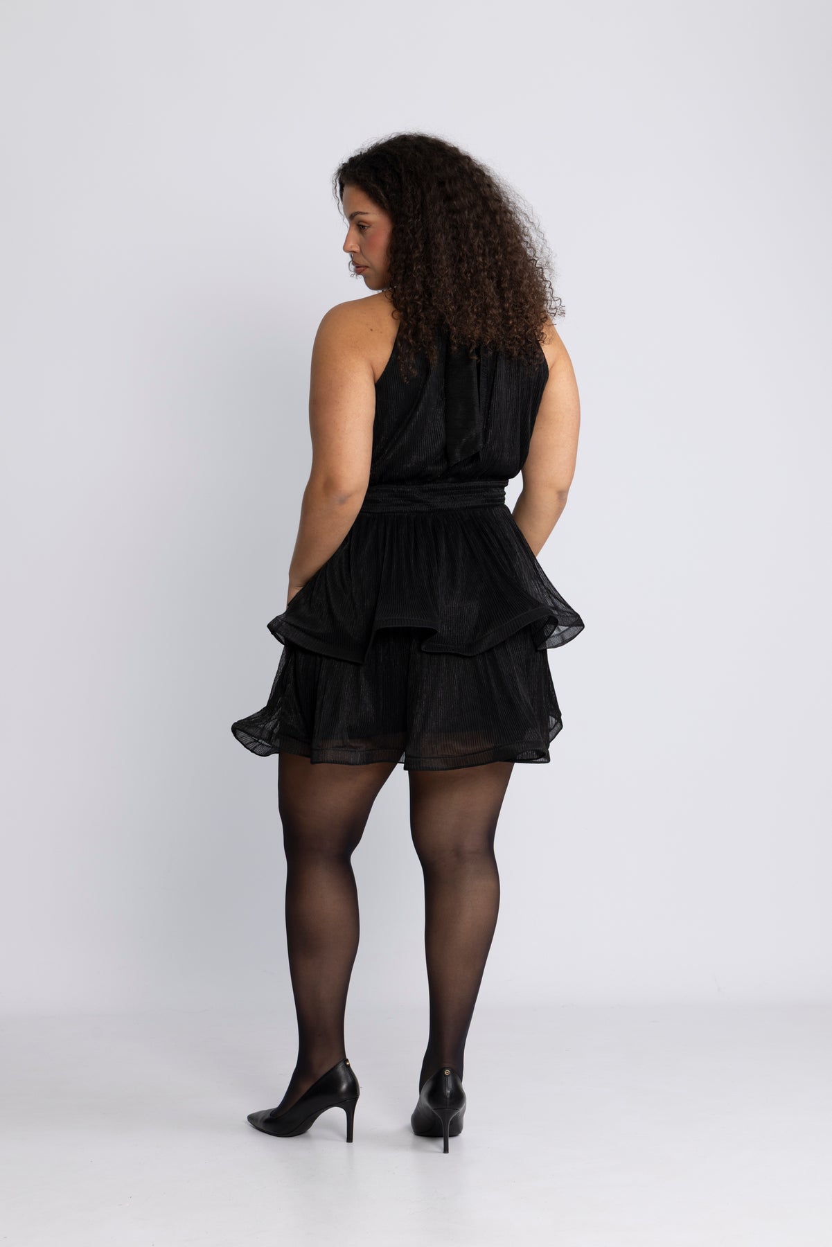 Idun Sparkle Dress - Black