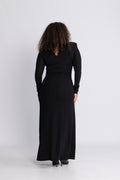 Alva Maxi Glitter Dress - Black