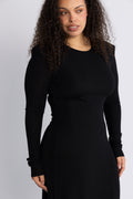 Alva Maxi Glitter Dress - Black