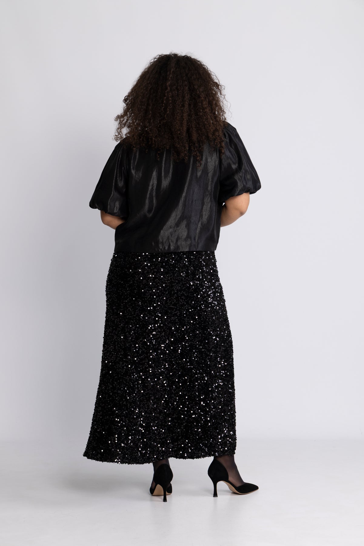 Rosie Organza Blouse - Black