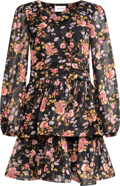 Jade Wave Dress - Black Pink