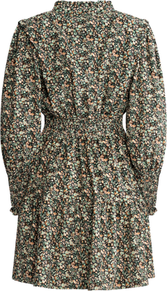 Evina Cord Print Dress - Green