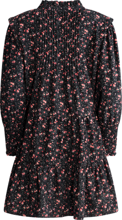 Embla Cord Print Dress - Black