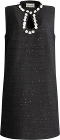 Bolette Boucle Sequins Dress - Black
