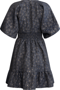 Svanhild Brocade Dress - Navy