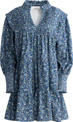 Embla Cord Print Dress - Blue