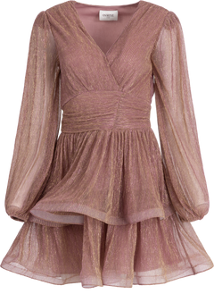 Jade Wave Dress - Light Pink Sparkle