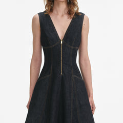 Denim Midi Dress - Indigo