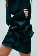 Potion Spiral Mini Skirt - Black