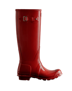 Womens Original Tall Gloss Boot - Military Red
