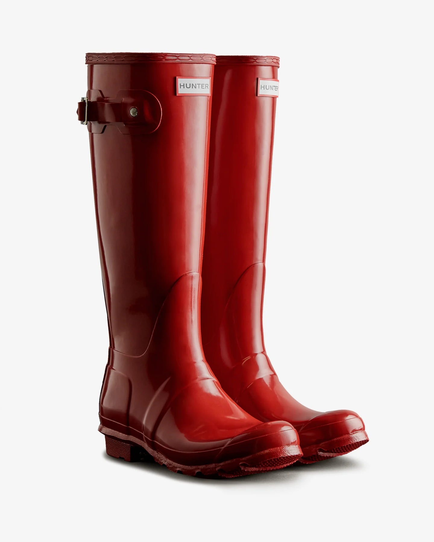 Womens Original Tall Gloss Boot - Military Red