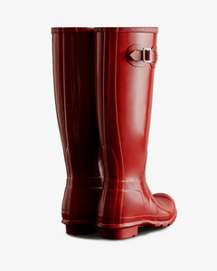 Womens Original Tall Gloss Boot - Military Red