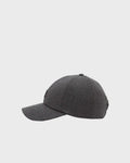 Jeremy Baseball Cap Ab - Dark Heather Grey Wool