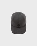 Jeremy Baseball Cap Ab - Dark Heather Grey Wool