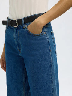 Straight Bea-Kori MW Jeans - Medium Blue Denim