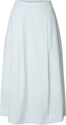 Hannah Hw Midi Skirt B - Cashmere Blue Stripes