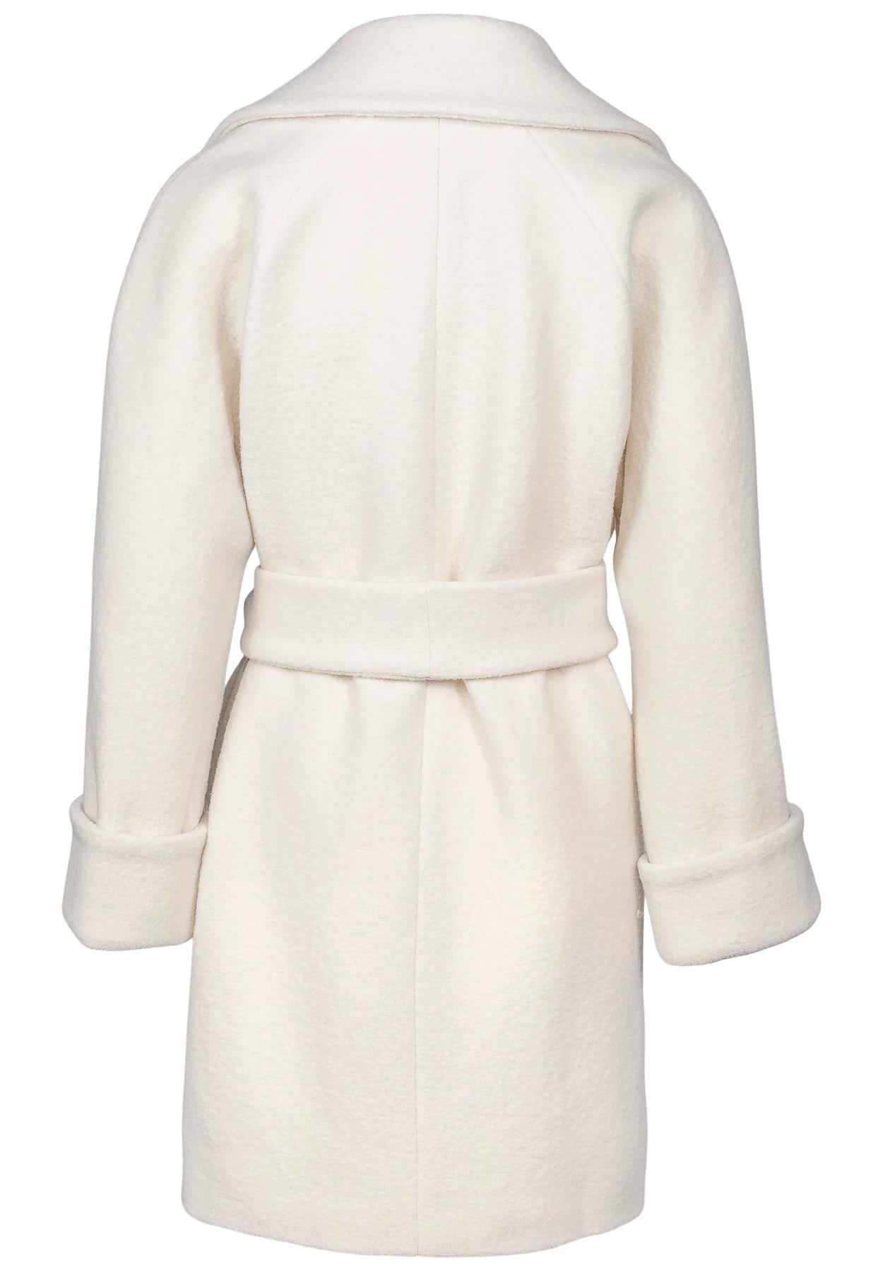 Wool Coat Mid - White