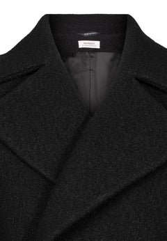 Wool Coat Mid - Black