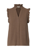 Viva Sl Sun Ruffle Top Noos - Chocolate Chip