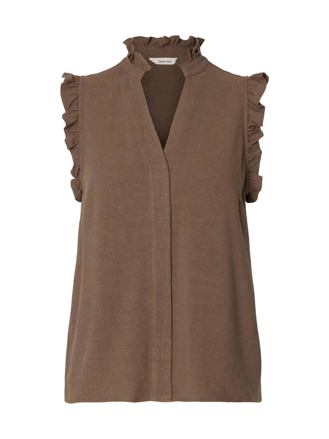 Viva Sl Sun Ruffle Top Noos - Chocolate Chip