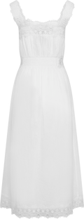 Evelyn Cotton Voile Dress - White
