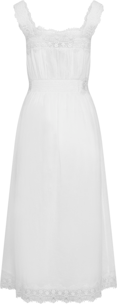 Evelyn Cotton Voile Dress - White