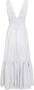 Elise Broderie Dress - Light Blue