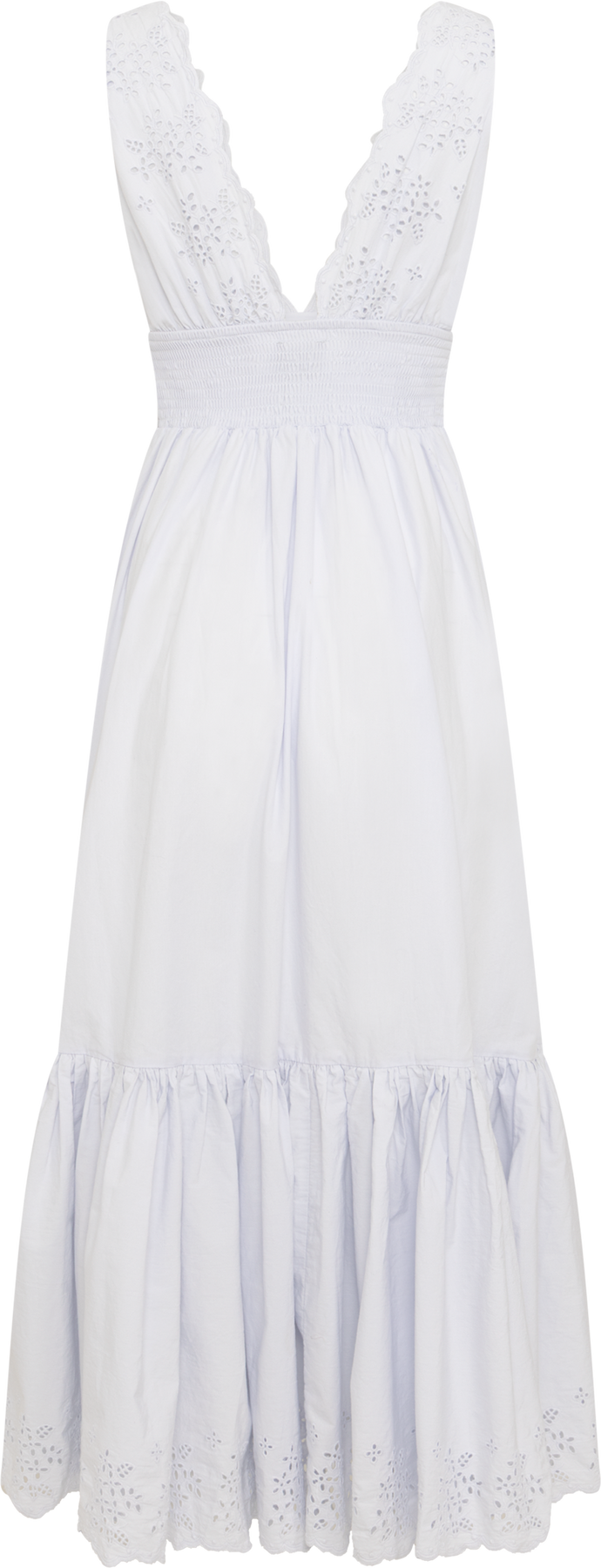 Elise Broderie Dress - Light Blue