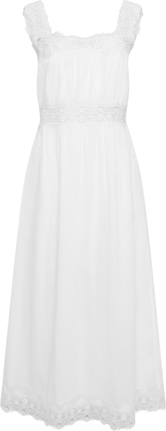 Evelyn Cotton Voile Dress - White