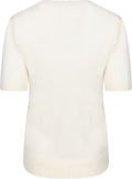 Mohair Blend Ss C-Neck - Cream