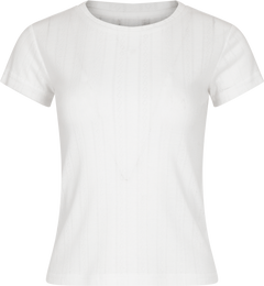 Perle Pointelle Top - White