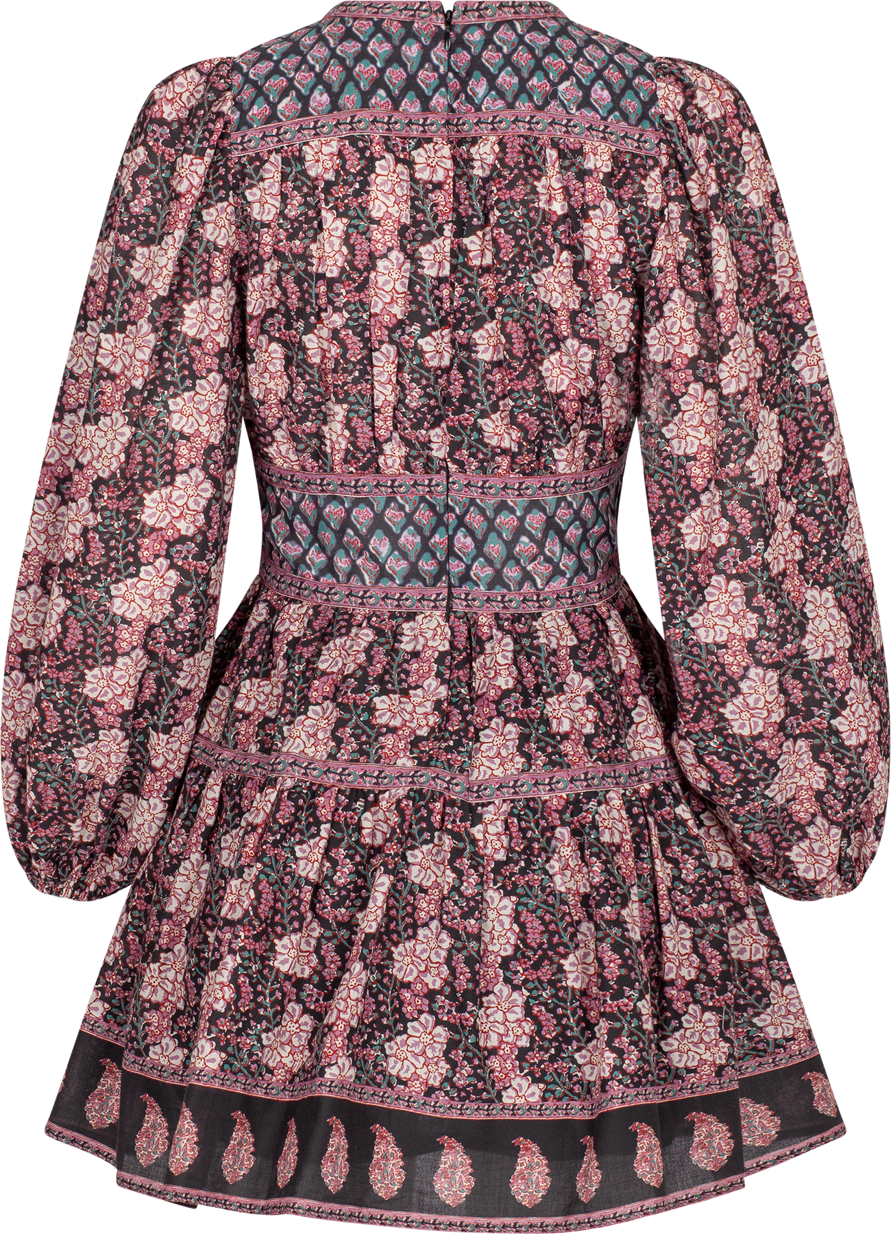Donna Print Long Sleeve Dress - Multi