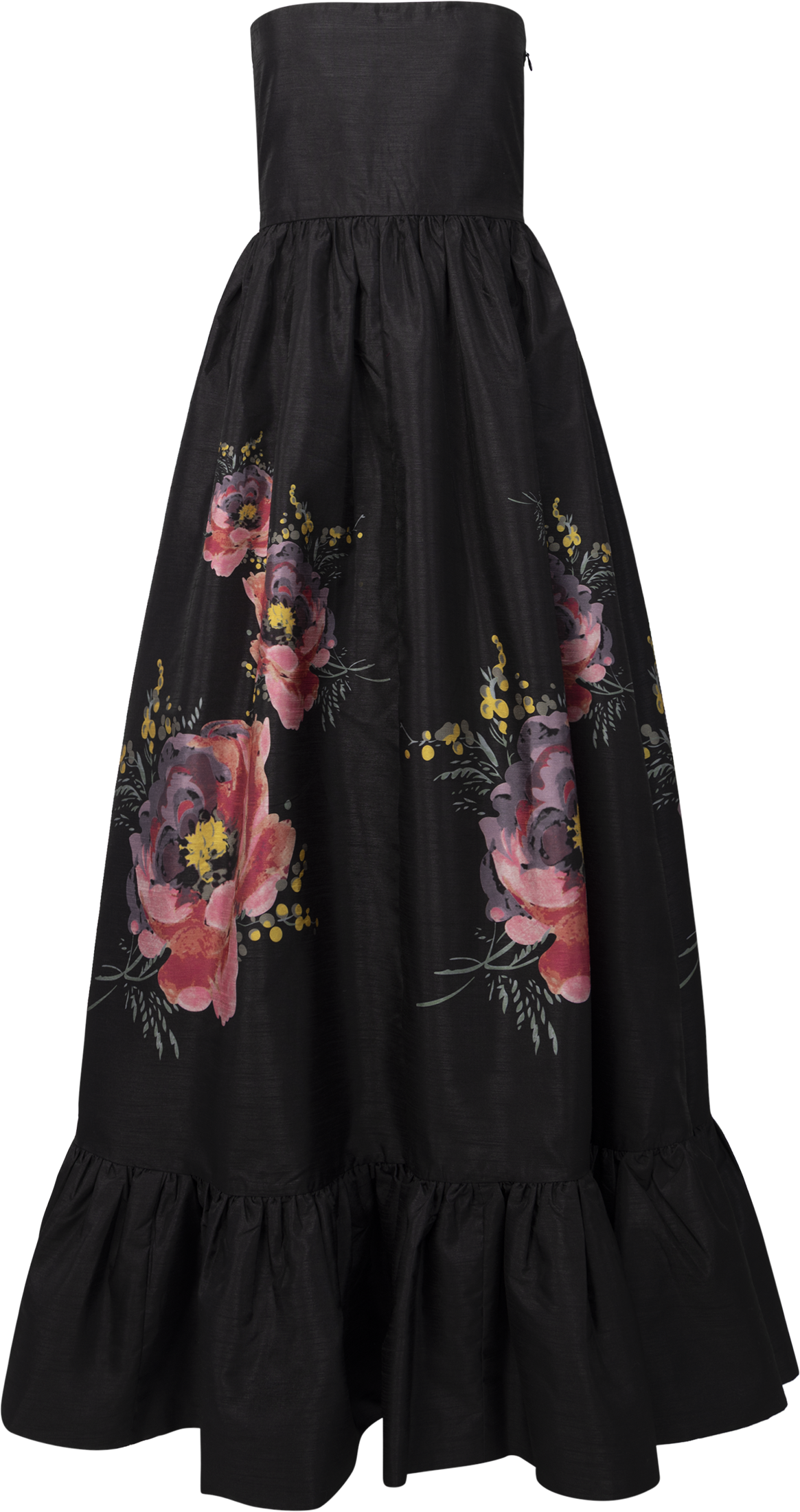 Taffeta Bandeau Dress - Golden Poppy