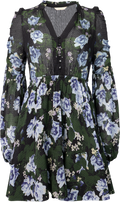 Georgette V-Neck Dress - Amadora