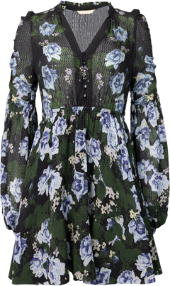 Georgette V-Neck Dress - Amadora
