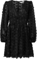 Amelie Dress - Black Applique