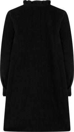Cord Coat Dress - Black